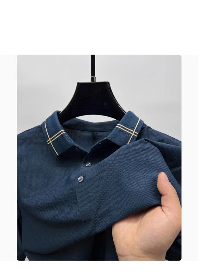 Men's High-End Short Sleeved T-Shirt Polo Shirt - Image 1