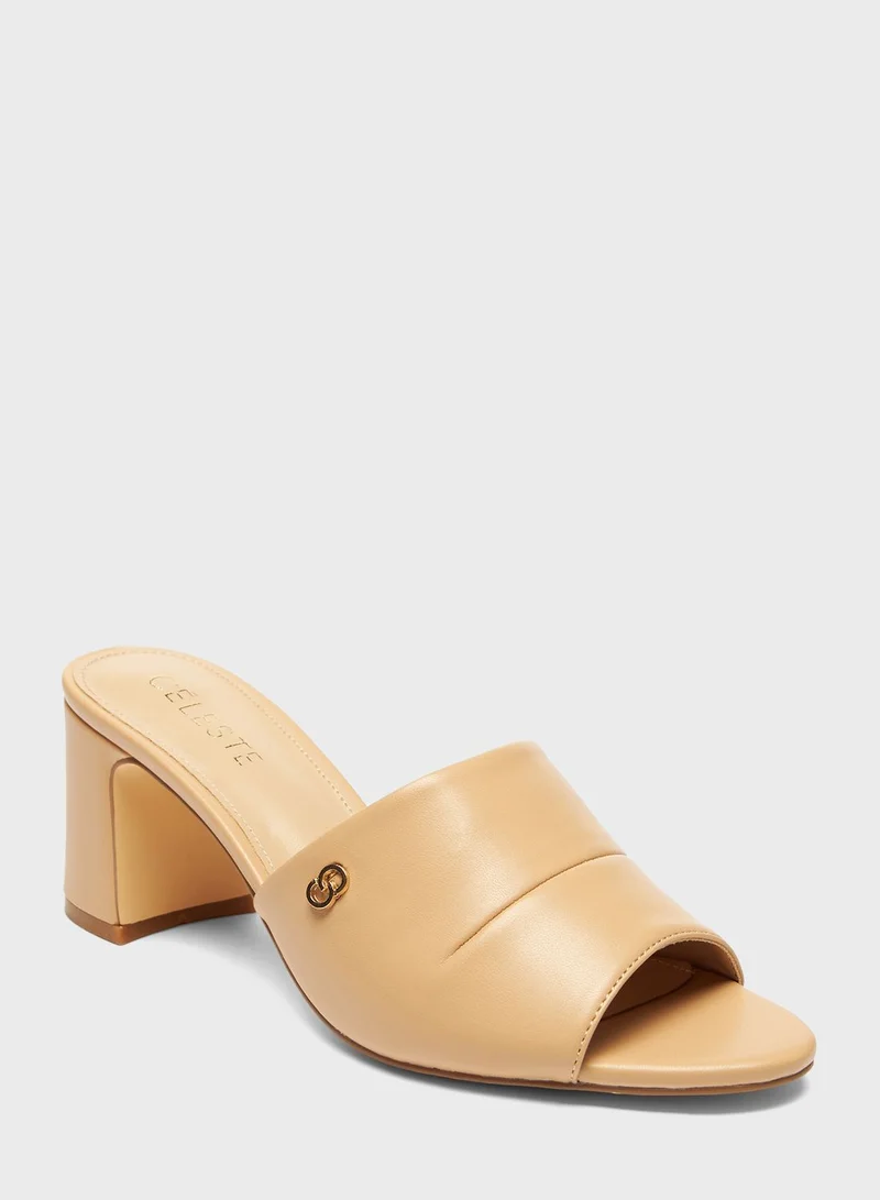 Celeste Single Strap Mid Heel Sandals