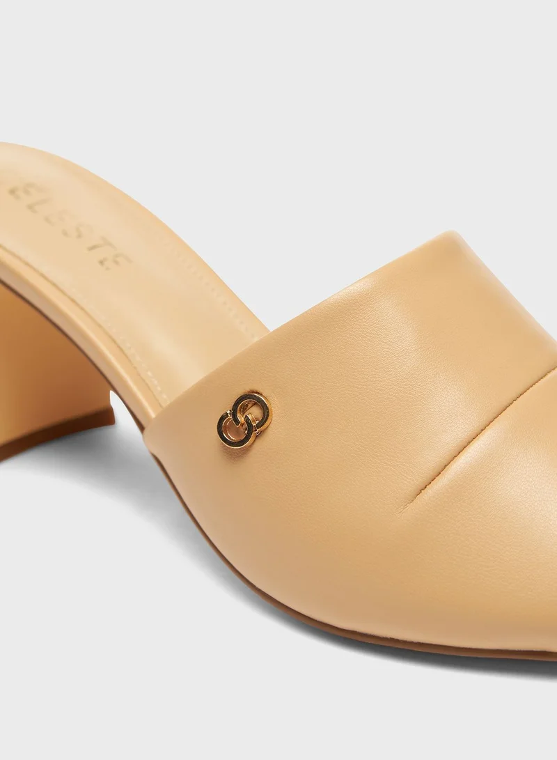 Celeste Single Strap Mid Heel Sandals