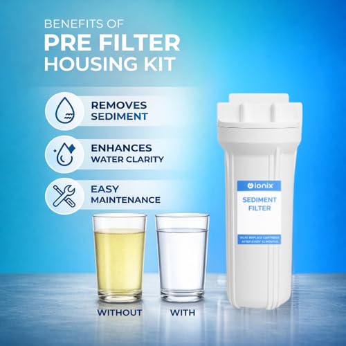 IONIX RO Pre Filter Kit with 2 Spun Sediment Filters | 5 Micron PP Filters | Complete Installation Set for RO Water Purifier | Universal Fit - Image 3