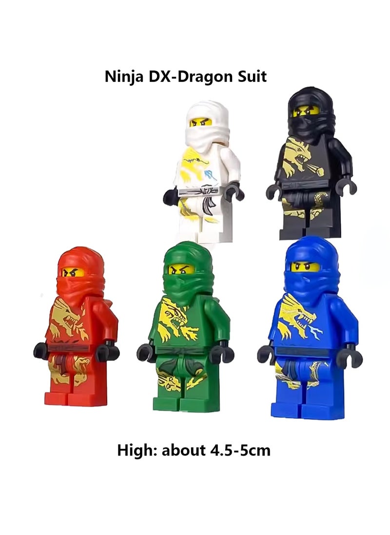 Ninjago Small Particle Assembly Toy Building Block Doll Toy(5 Types Of Dragon Ninja)  - Image 2