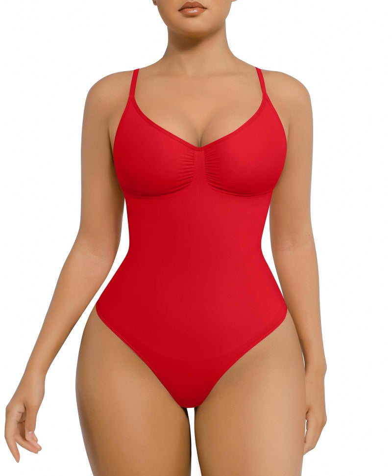 FeelinGirl Shapewear Tummy Control Bodysuits for Women Seamless Body Shaper Shapewear Thong Body Shaper XS-S - Image 1