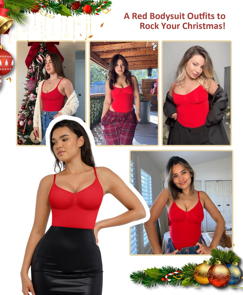 FeelinGirl Shapewear Tummy Control Bodysuits for Women Seamless Body Shaper Shapewear Thong Body Shaper XS-S - Image 4