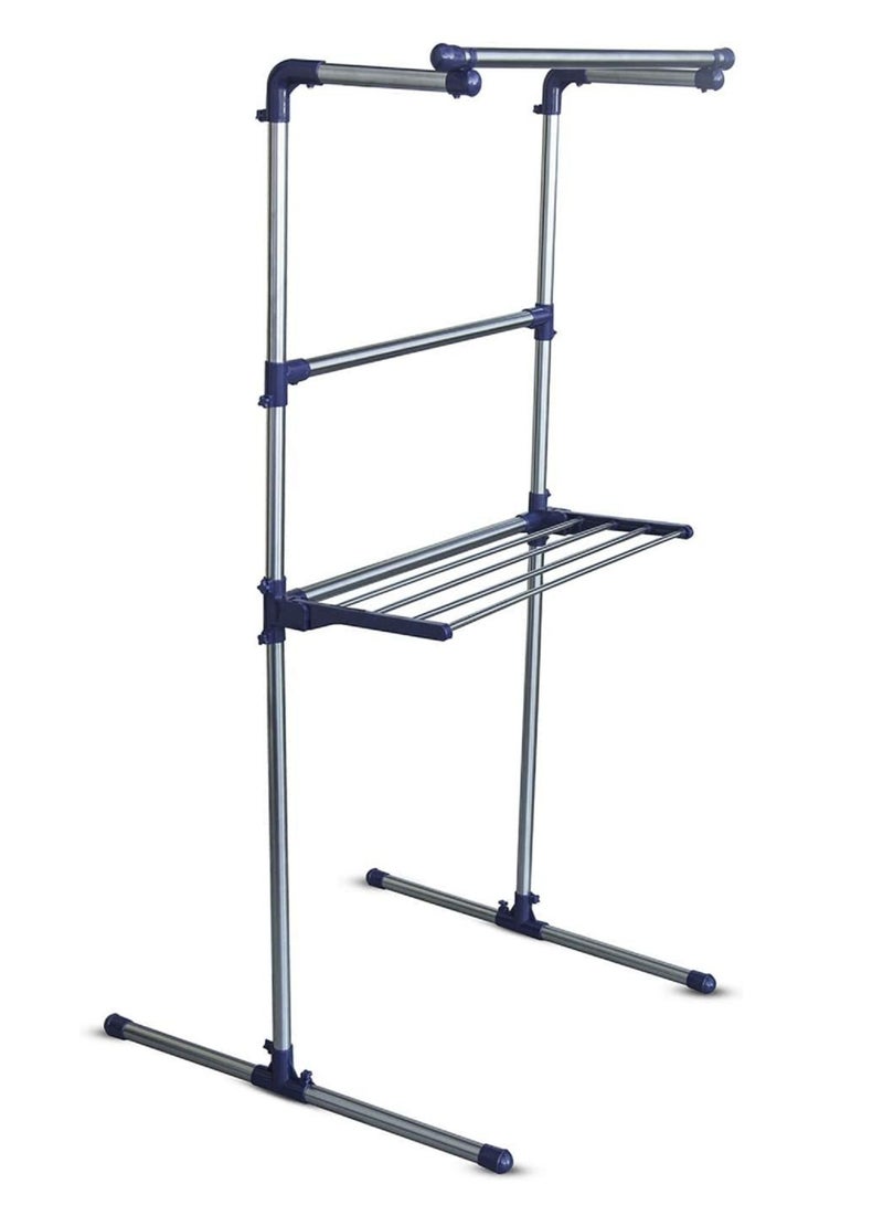 Multi Purpose Drying Rack Stainless Steel Blue - Image 2