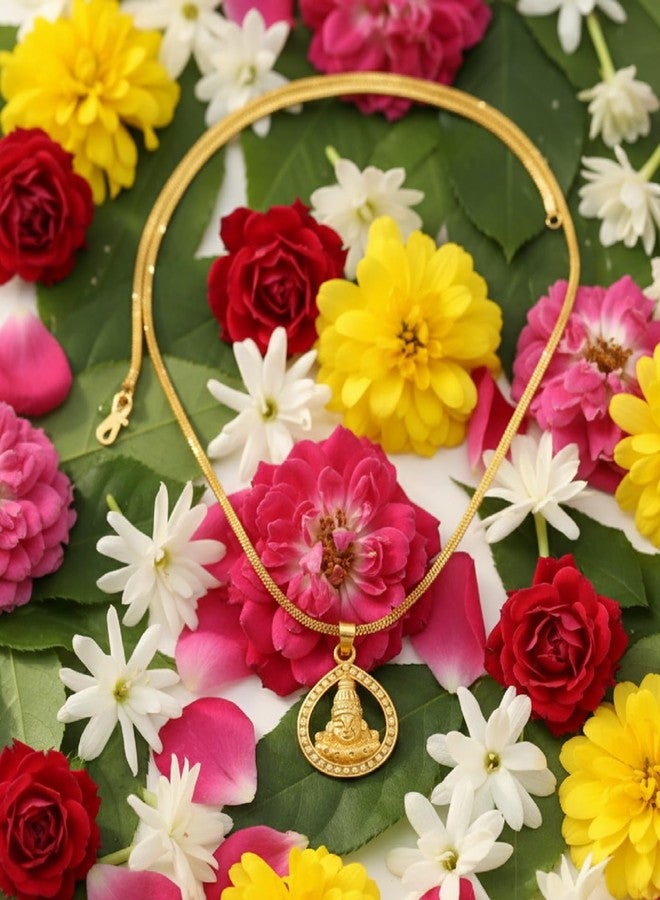 CHARMS Gold Plated Lord Balaji Pendant with Chain – Divine Tirupati Balaji Spiritual Locket for Men & Women - Image 4