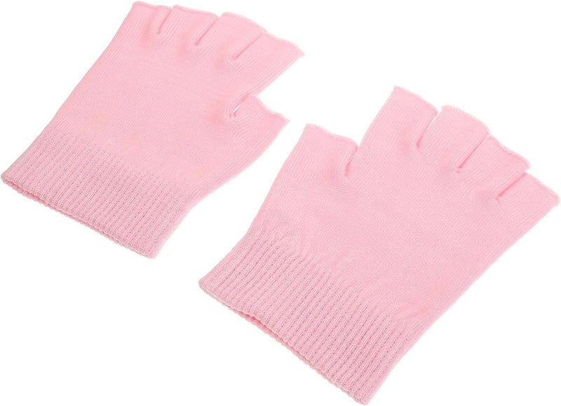 LABRIMP Moisturizing Gel Gloves 1 Pair Fingerless Therapy Gloves for Dry Cracked Skin Winter Hand Care with Touch Screen Compatible - Image 1