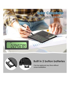 Generic Scientific Calculator with Erasable Writing Tablet, Foldable Financial Calculator, Basic LCD Calculator Notebook for Students, Teachers, Engineers, Office  - Image 1