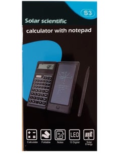 Generic Scientific Calculator with Erasable Writing Tablet, Foldable Financial Calculator, Basic LCD Calculator Notebook for Students, Teachers, Engineers, Office  - Image 5