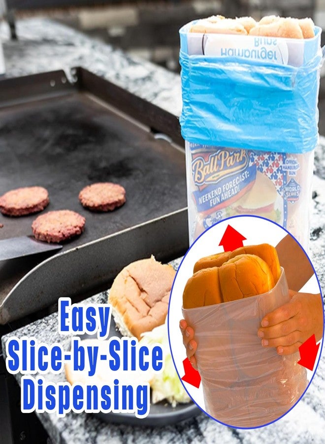 Buddeez Bread Buddy for Hamburger and Hot Dog Buns - Bun Keeper for Picnic and Camping, Scones, Rolls, Brioches, Croissant - White Lid - Image 2