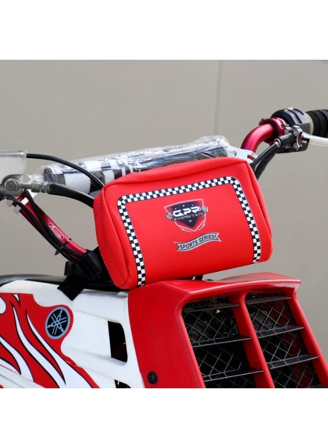 GPR Red Handlebar Bag for Motorcycles - Image 2