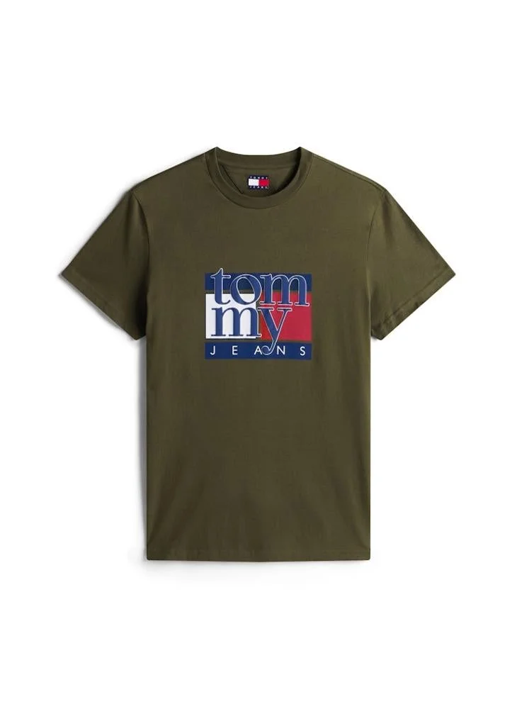 TOMMY JEANS  Flag Graphic Slim T-Shirt for Men | Best Price UAE