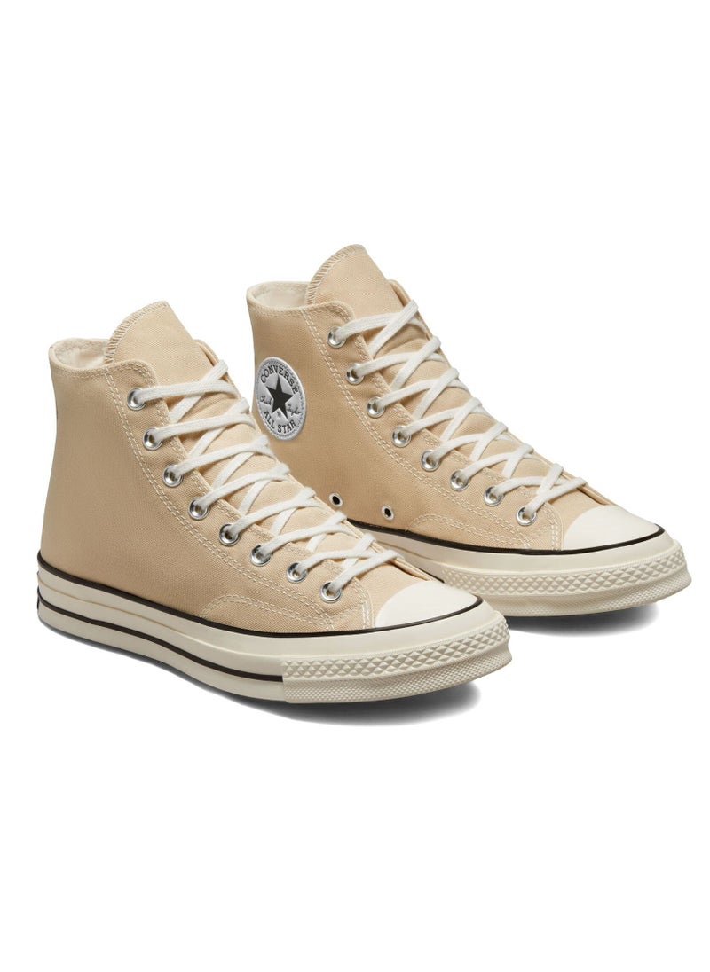 CONVERSE - 1970s Chuck Classic High Top All Star Sneaker Beige - Image 1