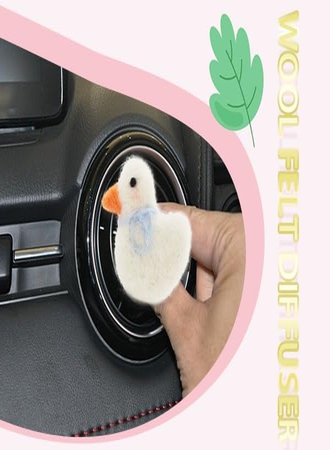 ORIESSE Duck Air Vent Clips Car Air Freshener Vent Clips Cute White Duckling Car Accessories Women Girly Essential Oil Car Diffuser Unique Car Charm - Image 4