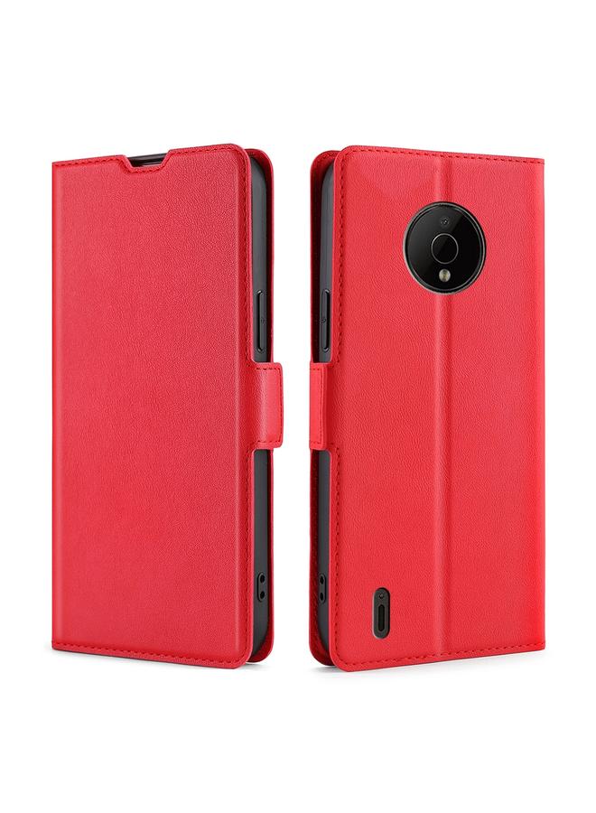 اس-توب جراب هاتف Nokia C200 فائق النحافة مزود بإبزيم جانبي قابل للطي أفقيًا مصنوع من الجلد - Image 1