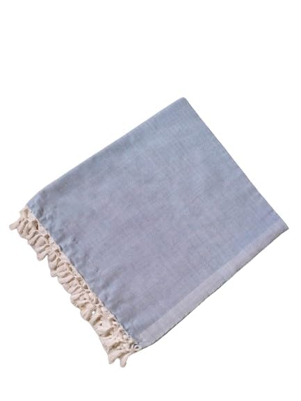 EthnicAlive Bhagalpuri Handloom Andi Dull chadar Organic Cotton Silky AC chadar for All Season Summer Mild Winter Blue (Size 273x125cm) - Image 1