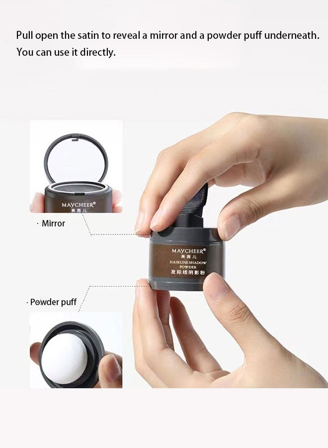 مايتشير بودرة خط الشعر، تغطية فورية لظل لون الشعر وجذور الشعر الرمادي، 4 جرام (بني) تتميز بتركيبة تكنولوجية حصرية، فهي طبيعية ولطيفة ومضادة للحساسية. - Image 2