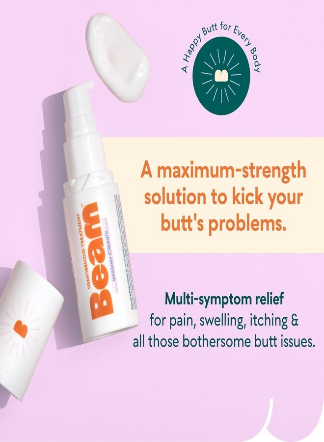 BEAM Maximum Strength Lightweight, Non-Sticky, Non-Greasy Hemorrhoid Cream Lotion, 5% Lidocaine, Phenylephrine HCI, Paraben & Phthalate Free, Fast Relief of Pain, Swelling, Itching & Discomfort, 1oz - Image 5