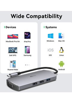 9 in 1 USB Hub Multi-port Supports Fast Charging Grey - pzsku/ZBDA8ECDA20E3E76CDD90Z/45/_/1713352587/40677654-1673-4a7b-84c8-7fa726b0b04f