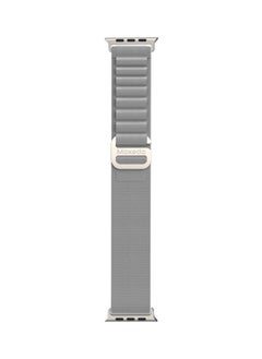 Moxedo Moxedo Alpine Loop Watch Band Adjustable Sports Nylon Woven with Titanium G-Hook Strap Compatible with Apple Watch Band Series 8,7,6,5,4,3,2,1,SE Ultra design for 44mm45mm49mm (Medium Grey)  - Image 1