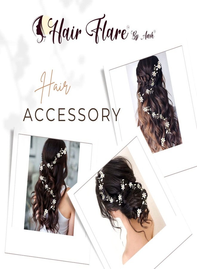 Hair Flare Artificial Stone and Pearls Made Bridal Attractive Hair pins/Juda Pin for women - 2476, Pack of 1 - Image 4