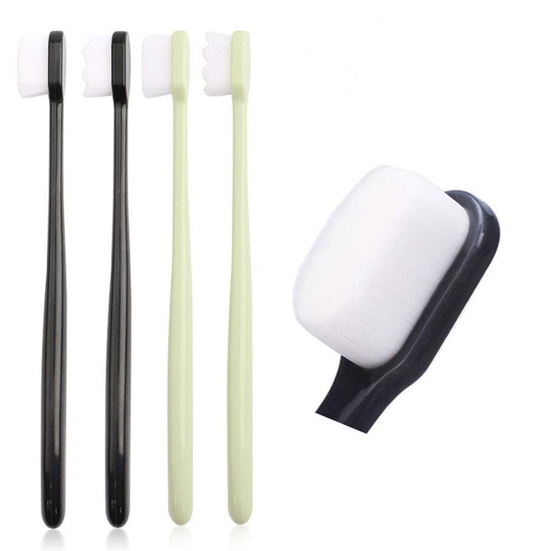 KAHIOE 4PCSPack 10000 Hairs Toothbrush Dental Oral Care Teeth Brush for Tooth Sensitivity Children Deciduous Tooth Pregnant Woman Postpartum