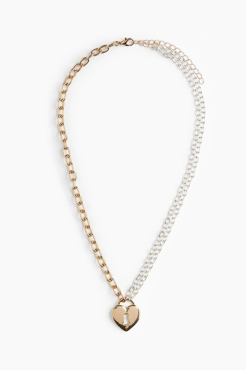 اتش اند ام قلادة بتعليقة بلونين