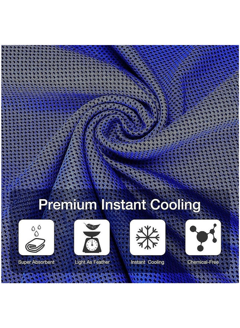 4 Packs Of Outdoor Sweat-Absorbing And Cooling Quick-Drying Fabric Cold Towels Ice-Absorbing Sweat Towels Are Suitable For Sports Yoga Running And High-Intensity Exercise  - Image 2