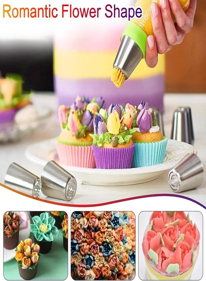 Baking Set Cake Decorating Set || 6 Pcs Russian Nozzle Set || Stainless Steel | Cake Making Tools | Kitchen Tool Set - Image 3