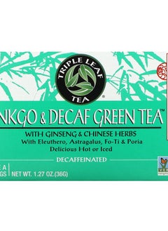 Ginkgo & Decaf Green Tea 20 Tea Bags 1.27 oz (36 g)