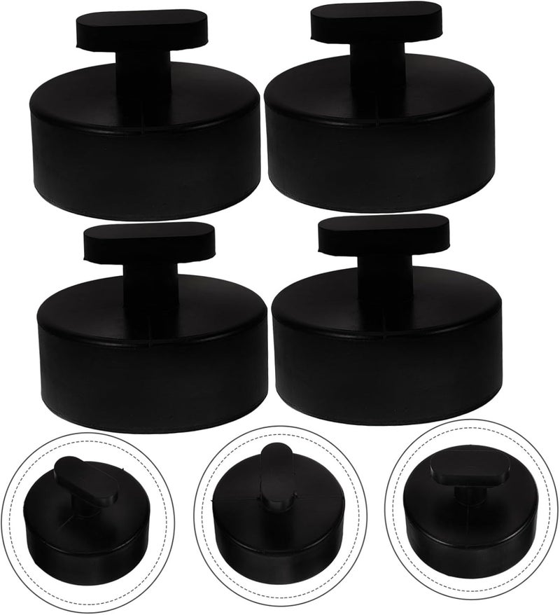 Uonlytech 4Pcs Rubber Jack Pads for Car Lifting Durable Non Slip Adapter Protectors for Compatible with Various Vehicles Floor Jack Pads for Rvs and More - Image 4