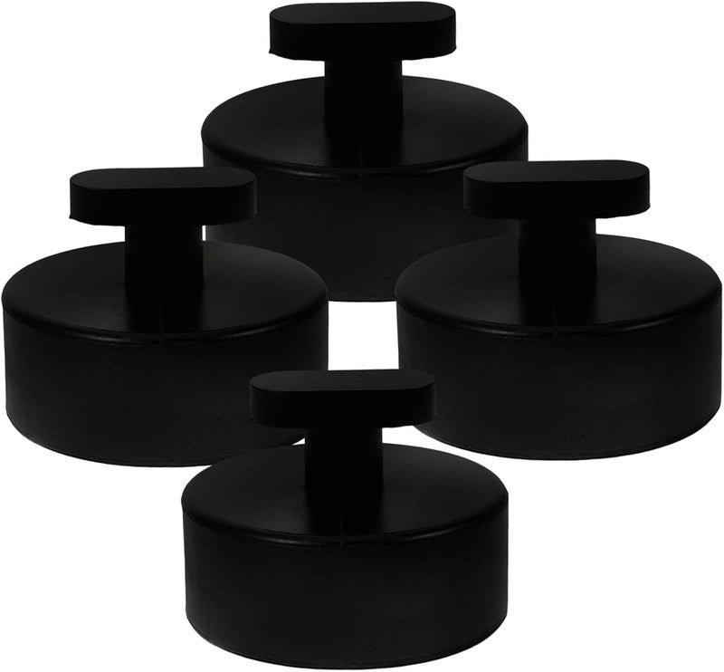 Uonlytech 4Pcs Rubber Jack Pads for Car Lifting Durable Non Slip Adapter Protectors for Compatible with Various Vehicles Floor Jack Pads for Rvs and More - Image 1