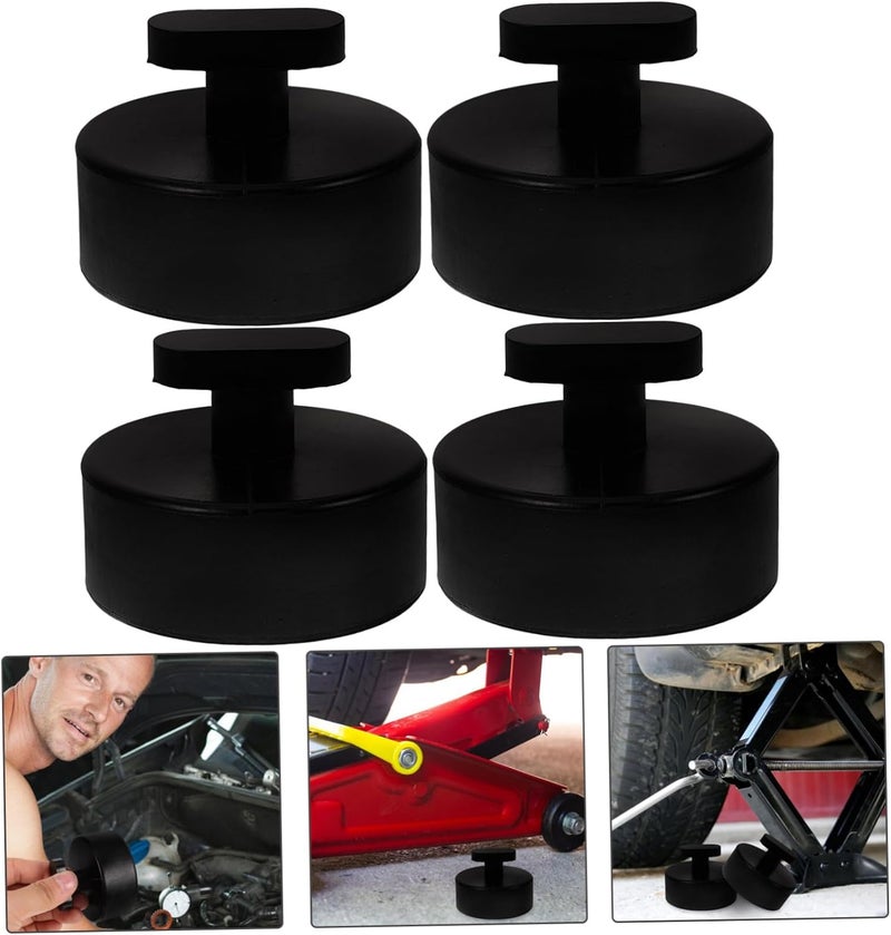 Uonlytech 4Pcs Rubber Jack Pads for Car Lifting Durable Non Slip Adapter Protectors for Compatible with Various Vehicles Floor Jack Pads for Rvs and More - Image 3