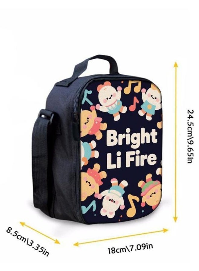 Bright Li Fire Three-piece set of cartoon bags, easily cope with various occasions (students, children, friends' outings, mountain climbing, schooling, etc.) | Backpack + hand-held + stationery bag | School season/holiday gifts - 18 - Image 2
