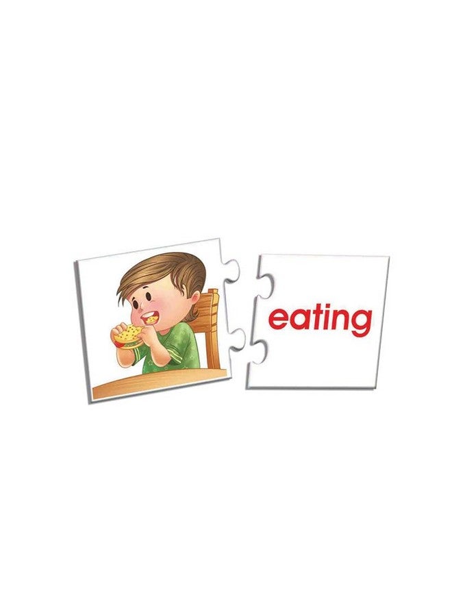 Creative's Action Words | Learn verbs in an Easy N Fun Way | Increase Vocabulary|Match Simple Actions with Correct Word Cards | Learning & Educational | Learning Games for Preschool | for Ages 4 & up - Image 2