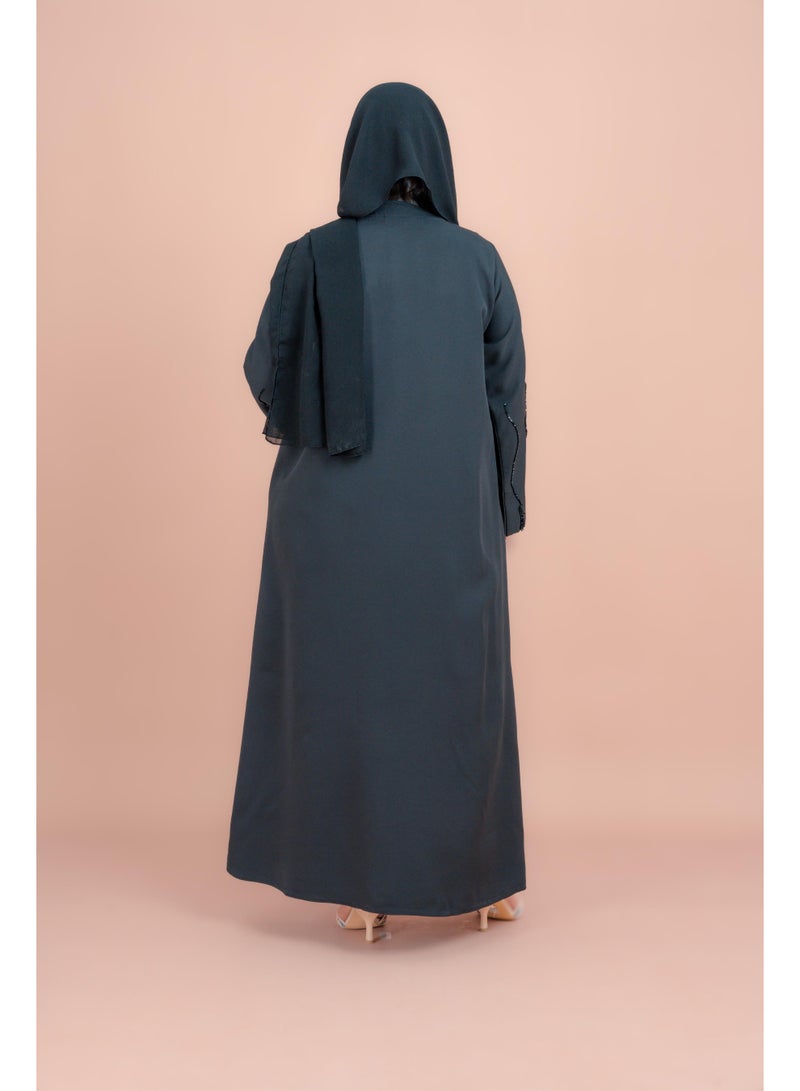 اكسا عباية إماراتية أنيقة مصنوعة يدويًا  - Image 3