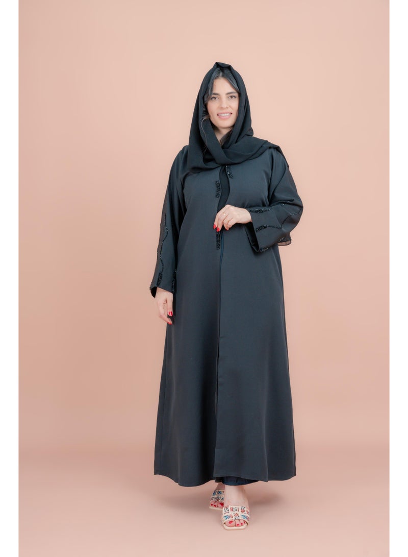 اكسا عباية إماراتية أنيقة مصنوعة يدويًا  - Image 1