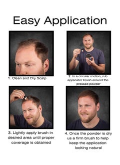 Simply Extensions Thicken It 100% Scalp Coverage Hair Powder Black Talcfree .32 Oz. Water Resistant Hair Loss Concealer For Men And Women. Naturally Thicker Than Hair Fibers & Spray Concealers  - Image 5