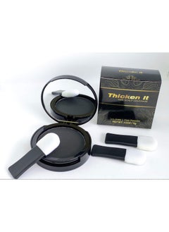 Thicken It 100% Scalp Coverage Hair Powder Black Talcfree .32 Oz. Water Resistant Hair Loss Concealer For Men And Women. Naturally Thicker Than Hair Fibers & Spray Concealers