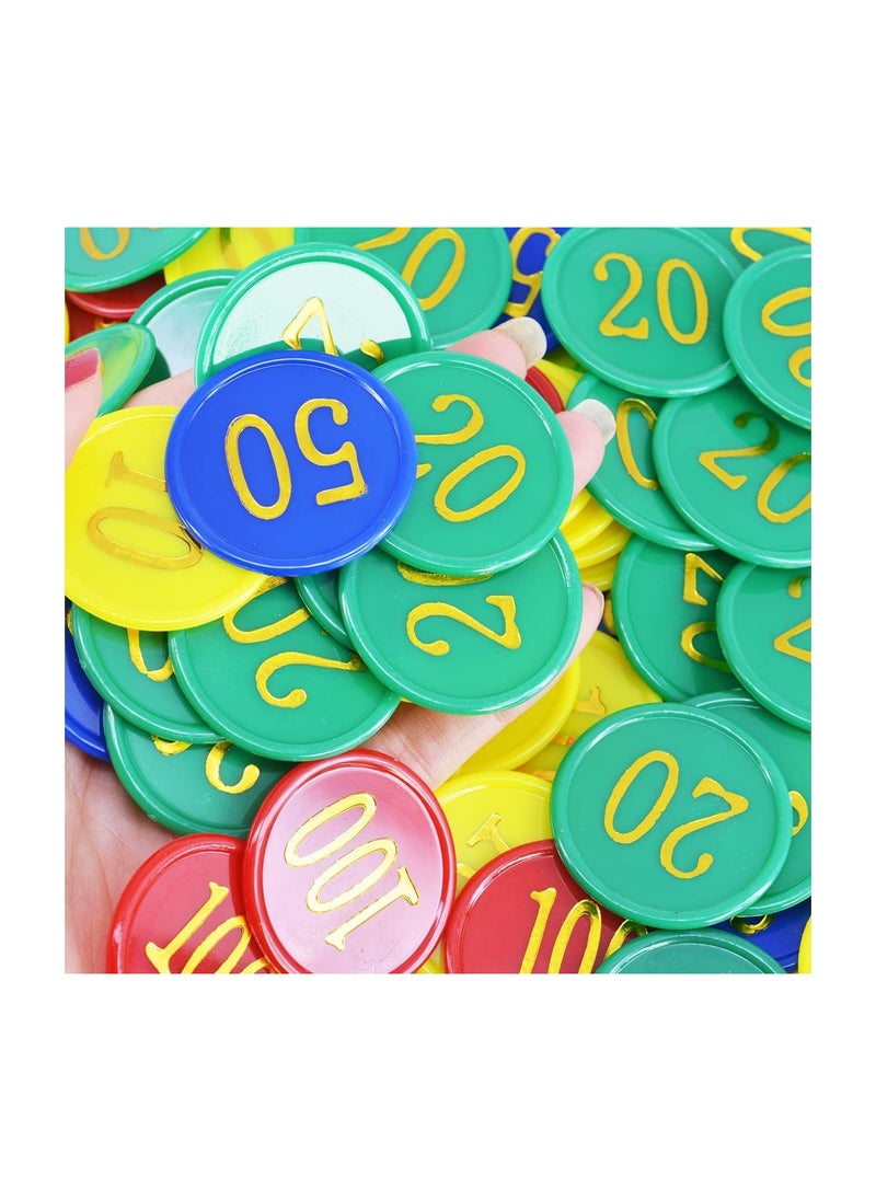 KASTWAVE - Plastic Chips Set with Storage Box for Kids Learning Math Counting, 160Peices - Image 1