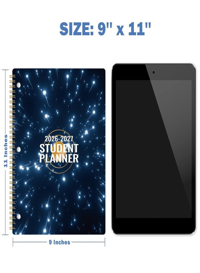 Coboll Student Planner 2026-2027 - August 2026 - June 2027, Weekly & Monthly planner for Students 11"x 8.3", Flexible Cover, Strong Golden Binding, Printed Tabs, with Stickers - Image 5
