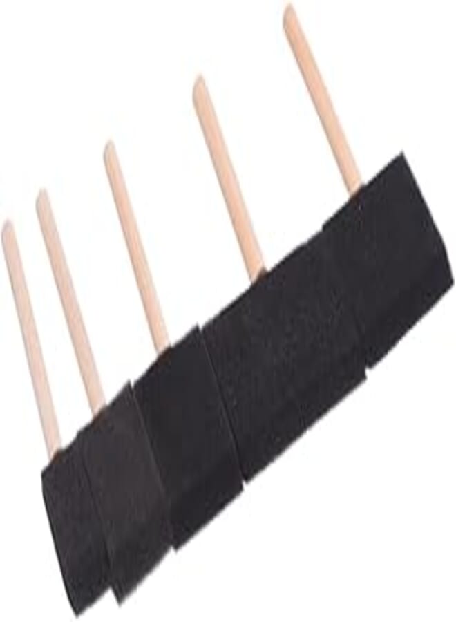 Black sponge paint brushes, 5 pcs, NO: HS-79