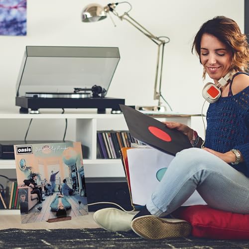 KAIU Premium Vinyl Record Stand - Showcase Your Now Playing Album Cover - Minimalistic & Elegant Holder Design- Compatible With All CDs & LPs - Vintage Brown - Image 4