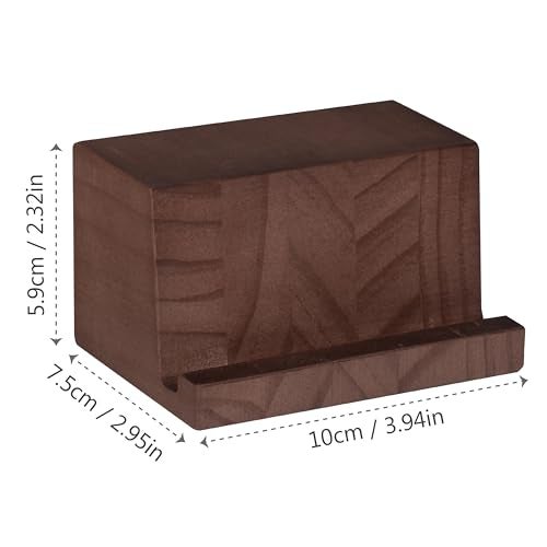 KAIU Premium Vinyl Record Stand - Showcase Your Now Playing Album Cover - Minimalistic & Elegant Holder Design- Compatible With All CDs & LPs - Vintage Brown - Image 5