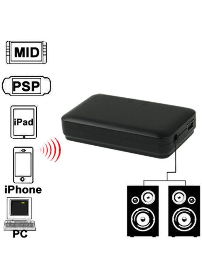 BURAQ Mini Bluetooth Music Receiver for iPhone 4 & 4S / 3GS / 3G / iPad 3 / iPad 2 / Other Bluetooth Phones & PC, Size: 60 x 36 x 15mm (Black)  - Image 1