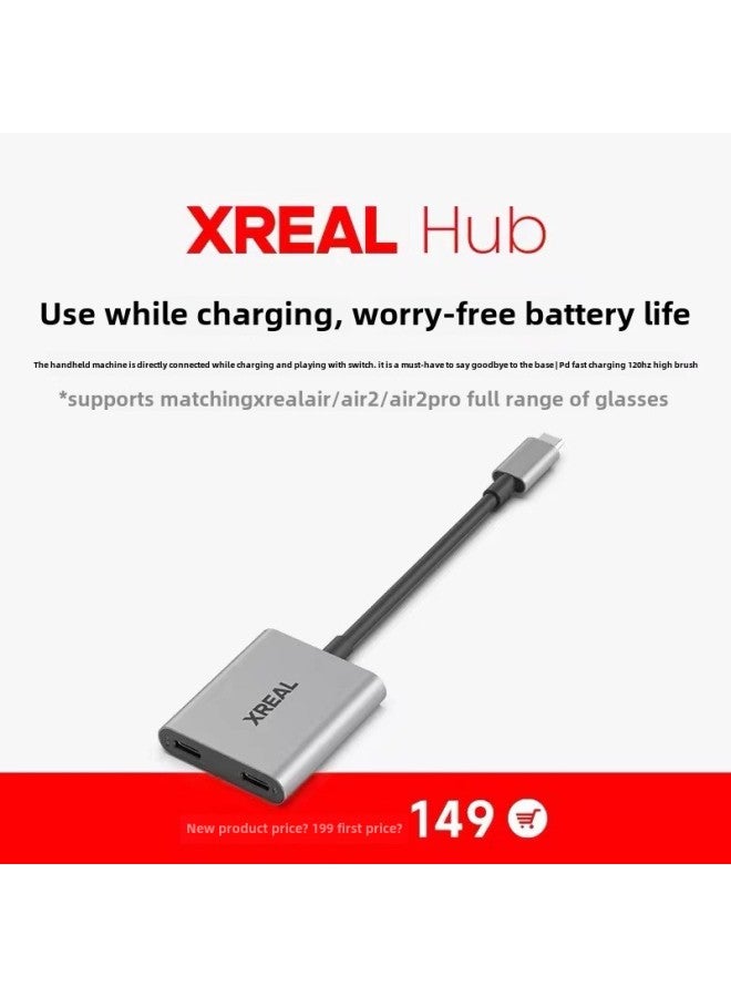 XREAL Hub Expansion Dock Air Glasses Are Fully Adapted To The Handheld Direct Connected To The Side Of The Charging And Playing In Switch-Color:XREAL Hub Docking Station  - Image 2