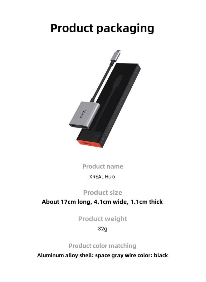 XREAL Hub Expansion Dock Air Glasses Are Fully Adapted To The Handheld Direct Connected To The Side Of The Charging And Playing In Switch-Color:XREAL Hub Docking Station  - Image 1