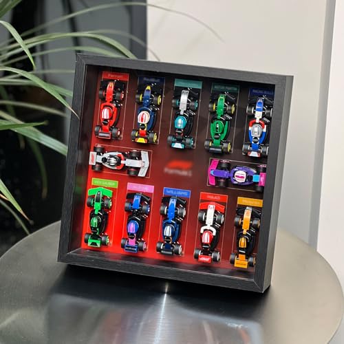 iLuane Display Wallboard for Lego Mystery Box Collectible Race Cars 66796, Holds 12 Cars on One Frame, Adult Collectibles Wall Mount, Home or Office Décor, Style B (No Car Included) - Image 5