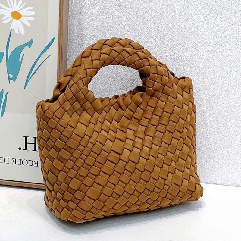 2023 New High-Grade Nylon Cloth Hand-Woven Bag Portable Chain Small Bag Messenger Bag Mini Vegetable Basket Bag - Image 2