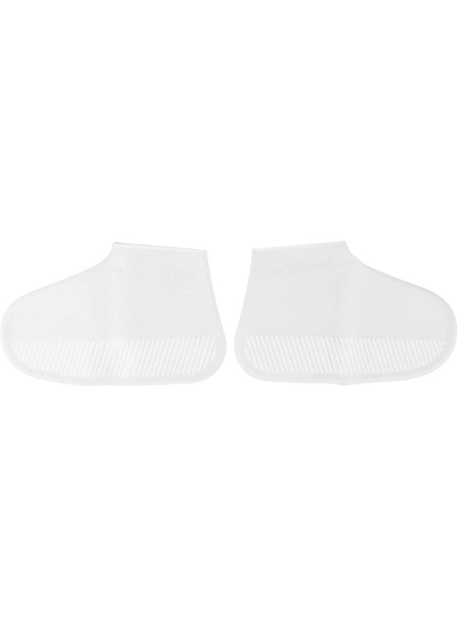 silvercnc 1 Pair Silicone Waterproof Shoe Covers, Rain Shoe Covers, Non Slip Foldable Shoe Protectors, Waterproof Boots Overshoes for Men Women(Medium)  - Image 1