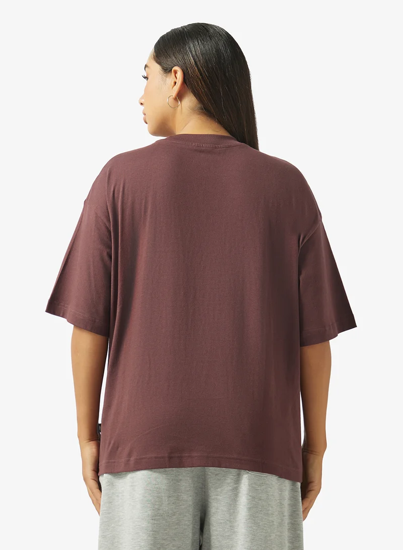 New Balance CHERRY LEATHER (YLR) Trackside Oversized T-Shirt for Women | Best Price UAE
